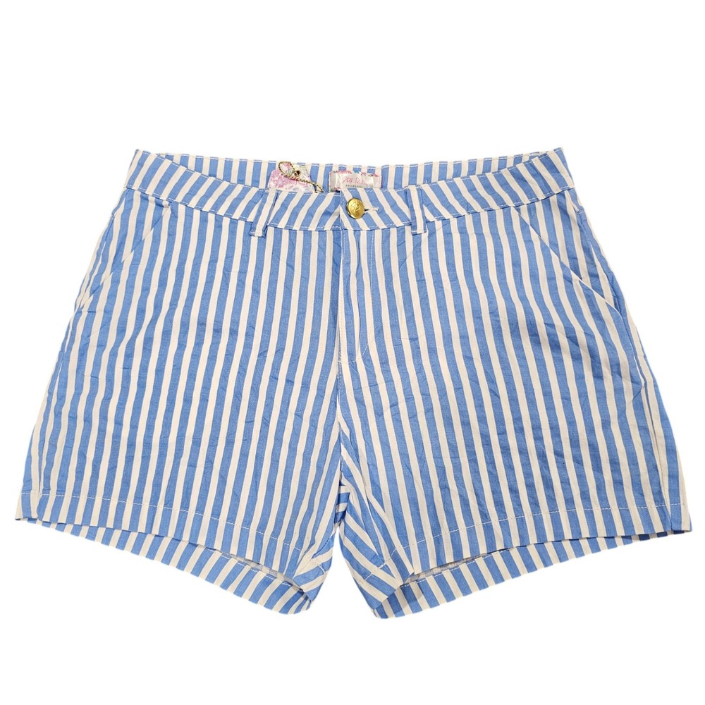 Stella Parker Collection Blue‎ White Striped Shorts Size 10